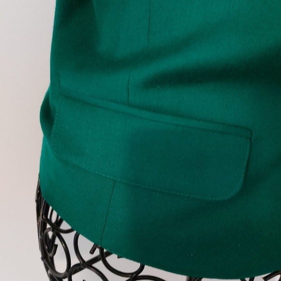 Emerald Green Vintage Wool Blazer size 10.   Braemar by Jeremy Scott - Picture 3 of 8